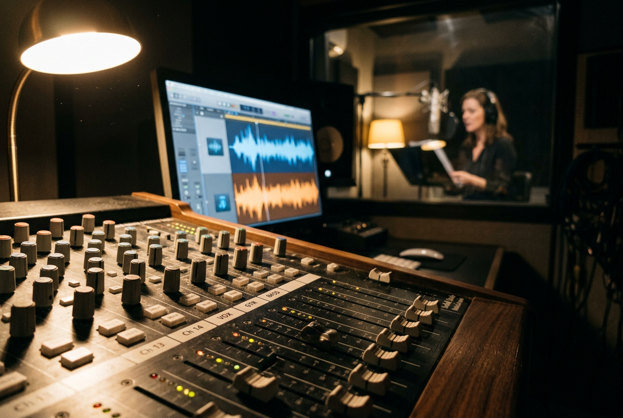 Studio mixing console
